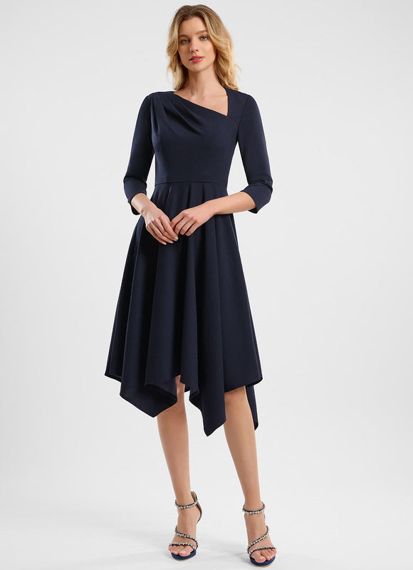 Robe Chic Élégante Asymétrique - gallery 1