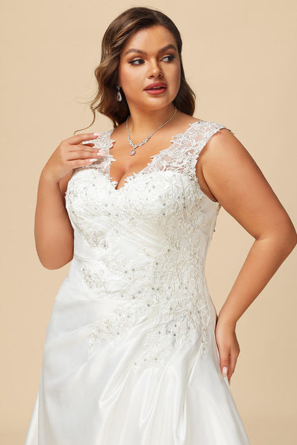 Robe Chic Satinée Traîne - gallery 7