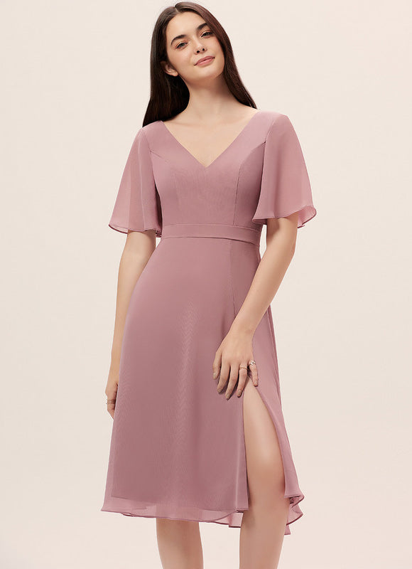 Robe Chic Chiffon Rosé