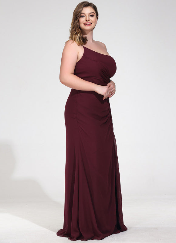 Robe Chic Asymétrique Beige - gallery 7