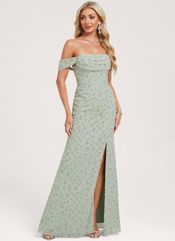 Robe Chic Violet Élégant - gallery 1