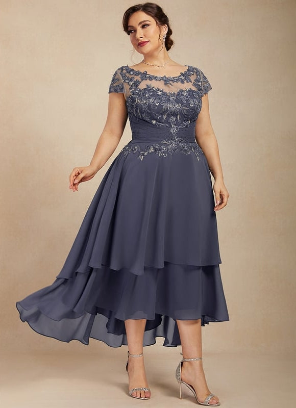 Robe Chic Grise Élégante - gallery 9