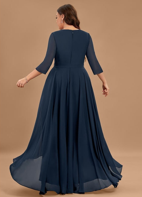 Robe Chic Drapé Azur Sublime - gallery 7