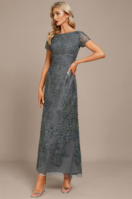 Robe Chic Glamour Dentelle Émeraude - gallery 2