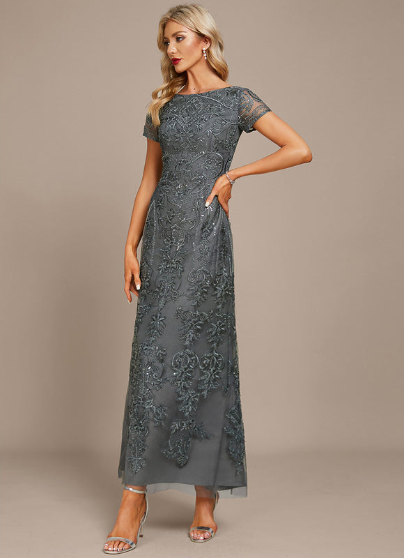 Robe Chic Glamour Dentelle Émeraude - gallery 2