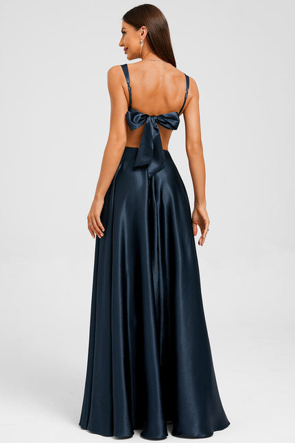 Robe Chic Soirée Satin Élégante - gallery 1
