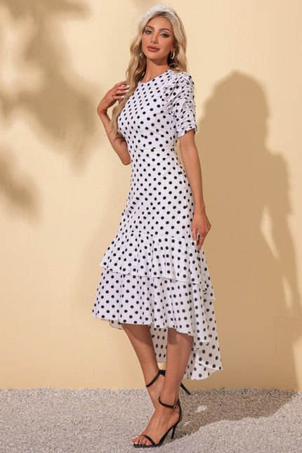 Robe Chic Pois Asymétrique - gallery 3