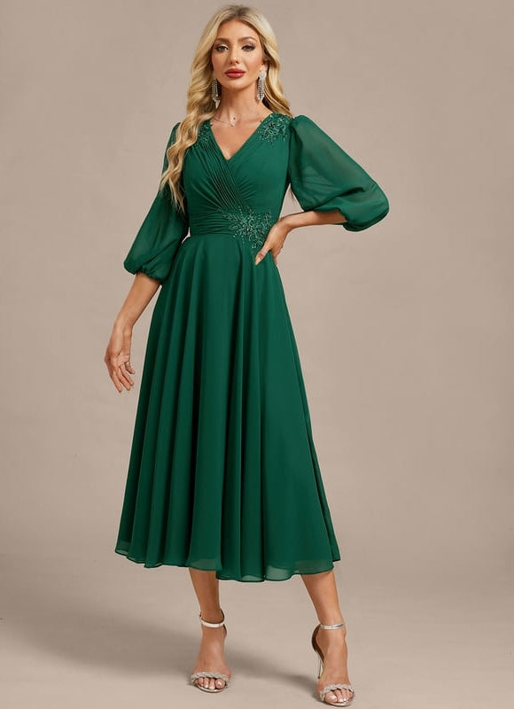 Robe De Soirée Mi Longue Chic - gallery 5