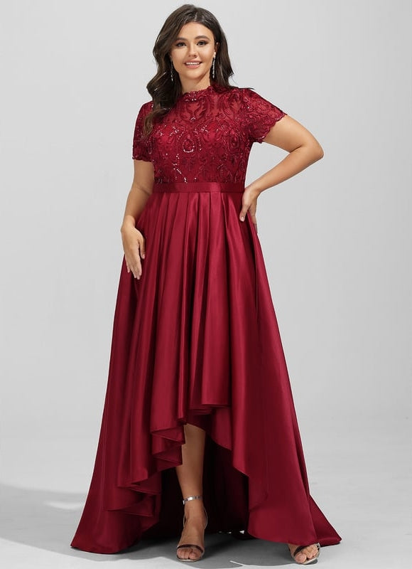 Robe Chic Satin Bordeaux Chic - gallery 9