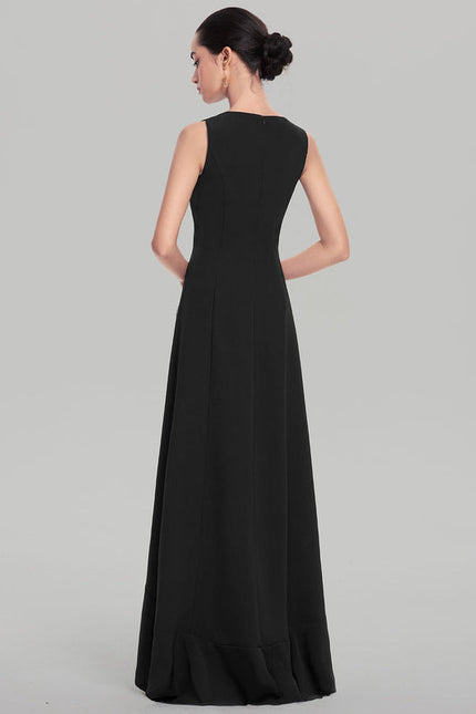 Robe Chic Noire À Volants - gallery 3