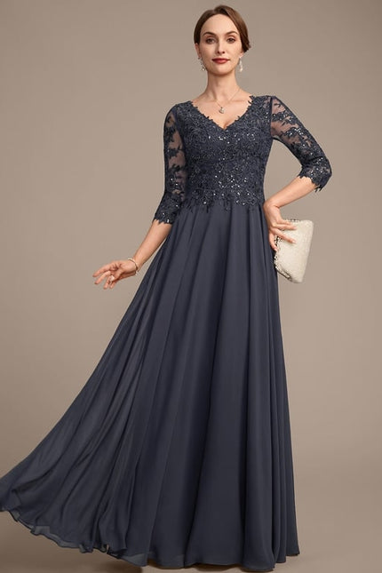 Robe Chic Longue Bleu Cobalt