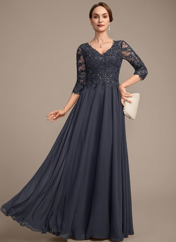 Robe Chic Longue Bleu Cobalt