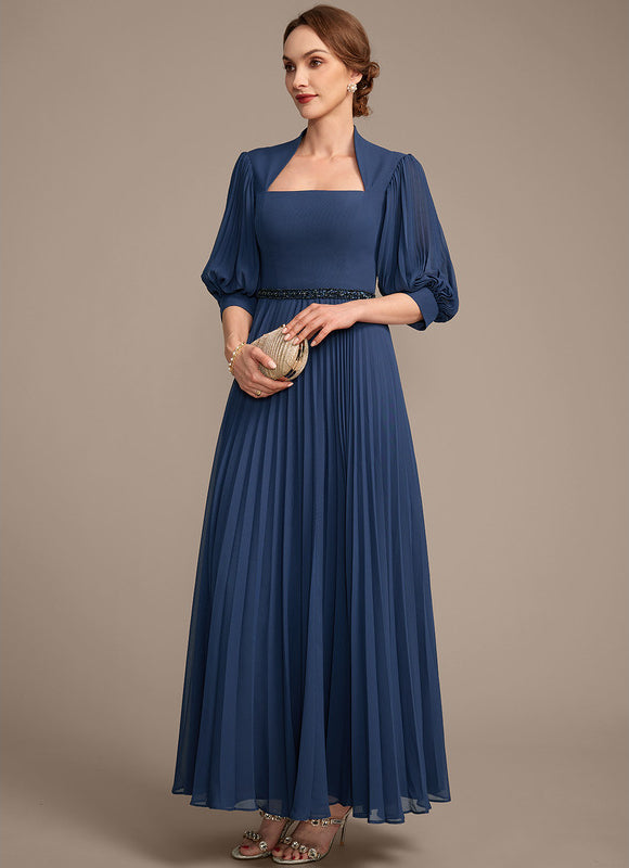 Robe Chic Plissée Marine - gallery 2