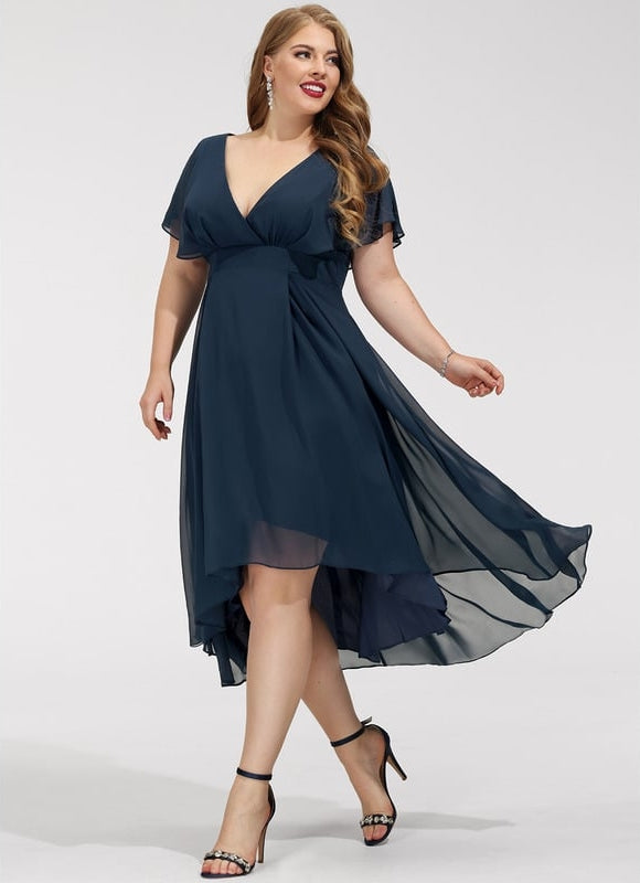 Robe Chic Asymétrique Vaporeuse - gallery 8
