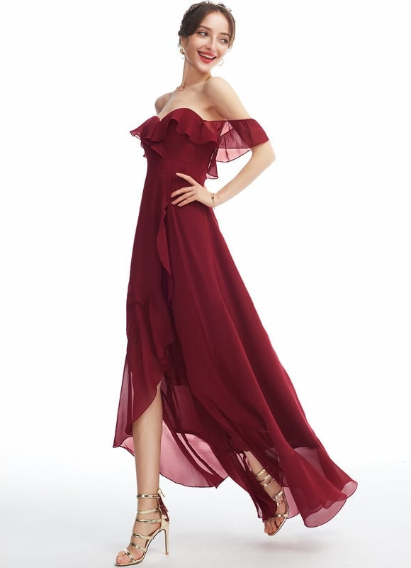 Robe Chic Rouge Aérien - gallery 1