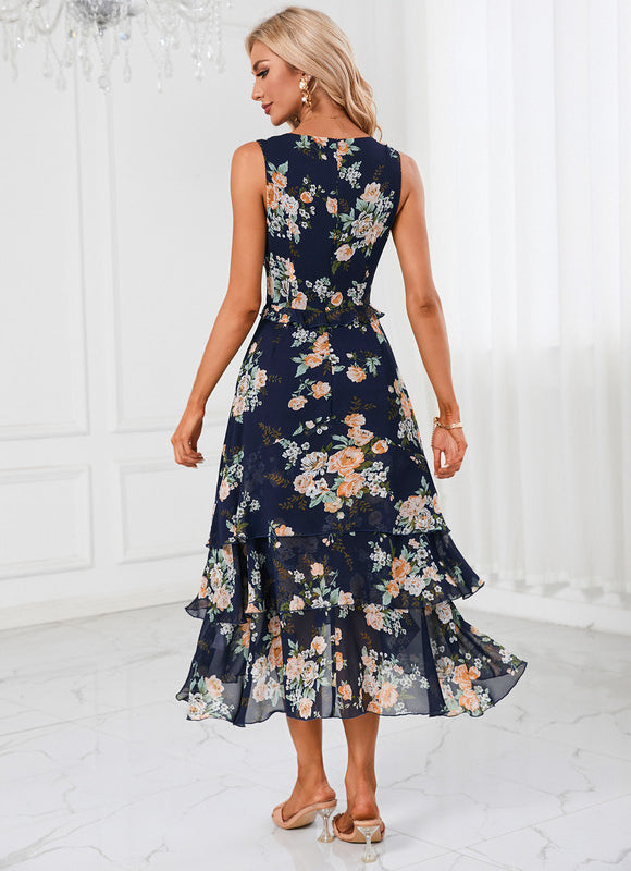 Robe Chic À Volants Florale - gallery 4