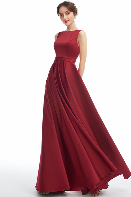 Robe Chic Rouge Satiné - gallery 2