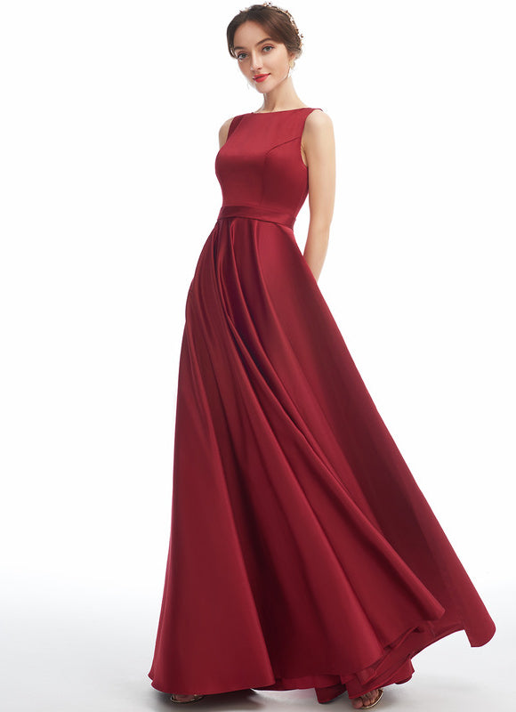 Robe Chic Rouge Satiné - gallery 2
