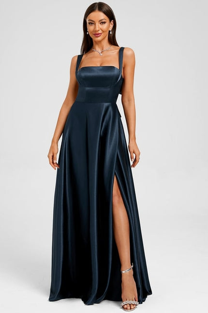 Robe Chic Soirée Satin Élégante