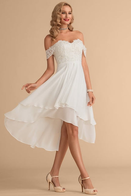 Robe De Plage Blanche Dentelle Boho Boheme Chic - gallery 4