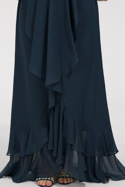 Robe Chic Mousseline Asymétrique - gallery 8