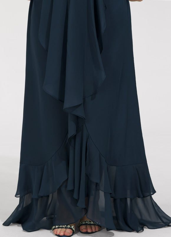 Robe Chic Mousseline Asymétrique - gallery 8