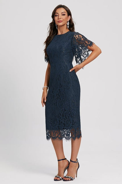 Robe Chic Cocktail Dentelle - gallery 2