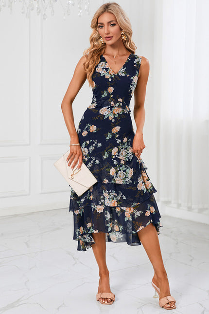 Robe Chic À Volants Florale - gallery 3