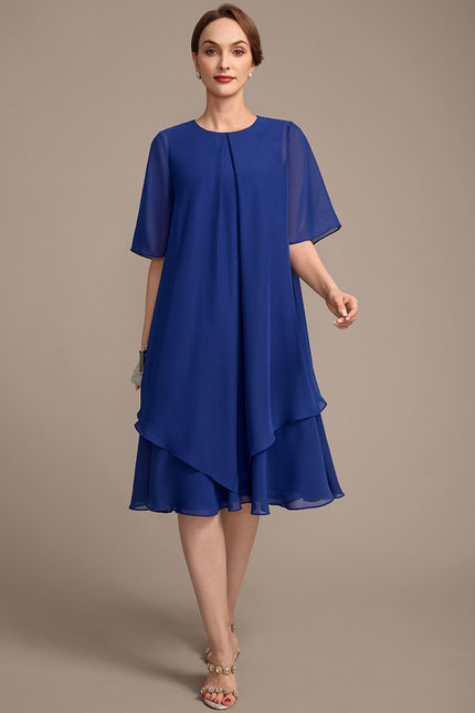 Robe Chic Chiffon Azur - gallery 1