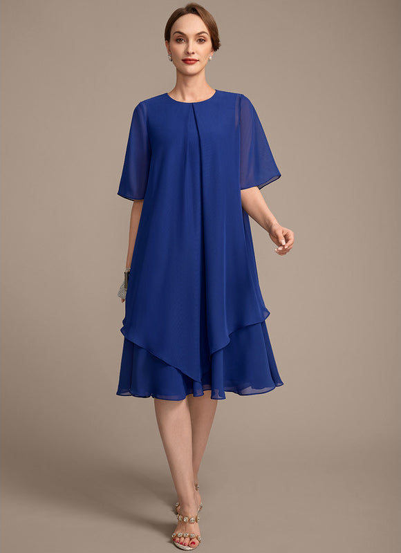 Robe Chic Chiffon Azur - gallery 1
