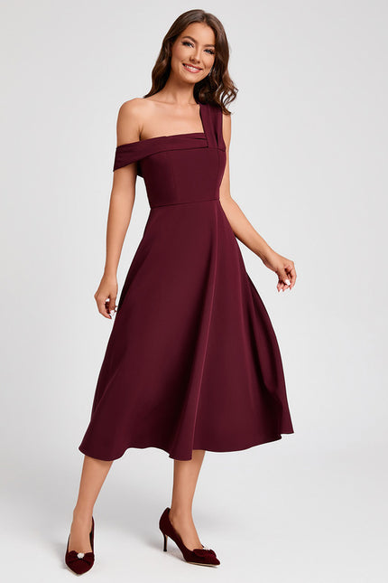 Robe Chic Bordeaux Chic Moderne