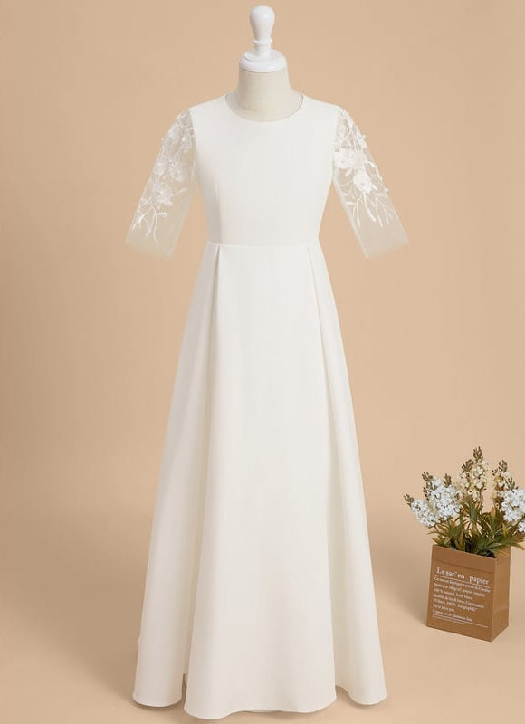 Robe Chic Blanche Évasée - gallery 2