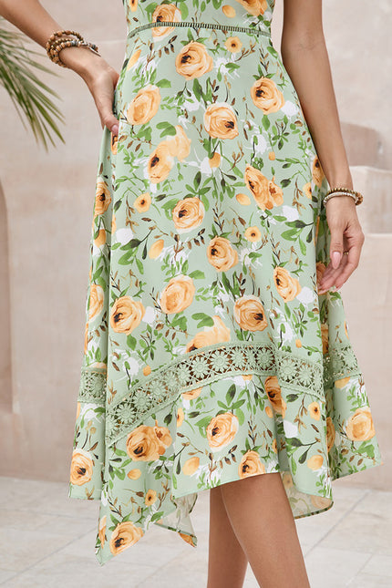 Robe Chic Trapèze Verte - gallery 5
