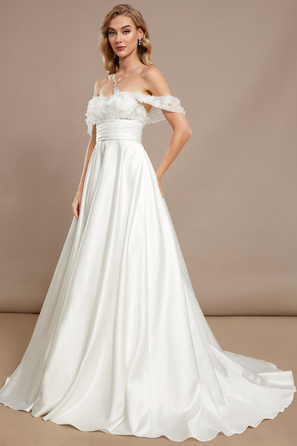 Robe Chic Élégance Florale Satinée - gallery 1