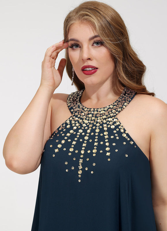 Robe Chic Chic Asymétrique Perlé - gallery 9