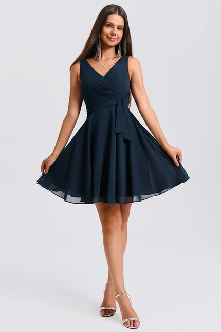 Robe Chic Vaporeuse Marine - gallery 1