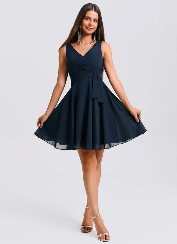 Robe Chic Vaporeuse Marine - gallery 1
