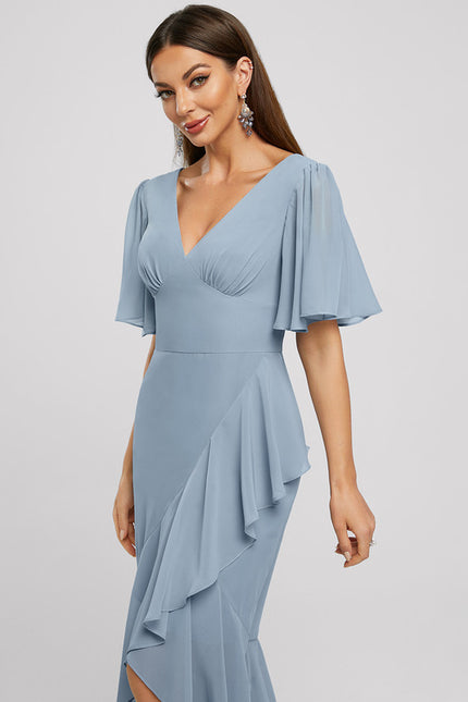 Robe Chic Asymétrique Céleste - gallery 4