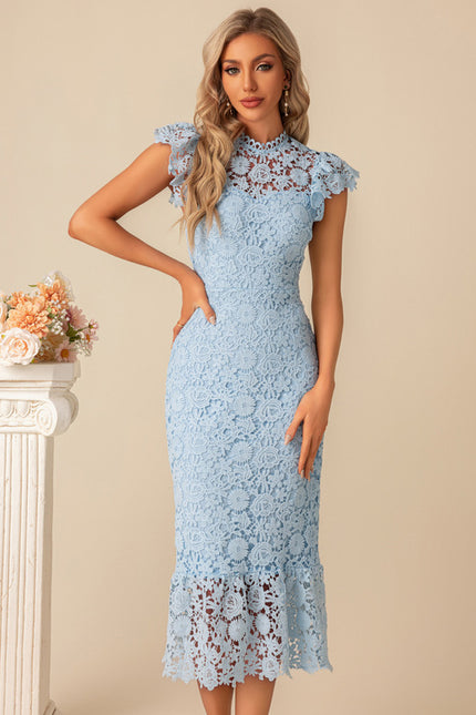 Robe Chic Dentelle Bleu - gallery 2