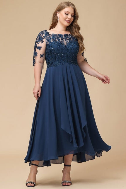 Robe Chic Élégance Ondulée - gallery 9