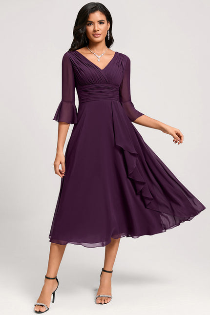 Robe Chic À Volants Florale