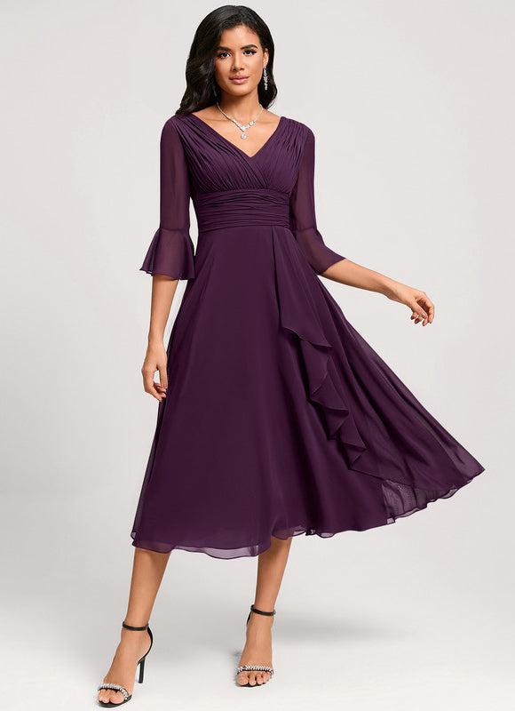 Robe Chic À Volants Florale