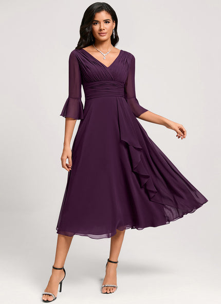 Robe Chic À Volants Florale