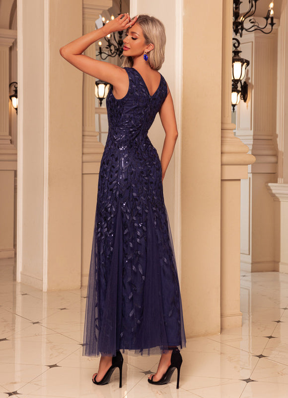 Robe Chic Maxi Paillettes Nuit - gallery 1
