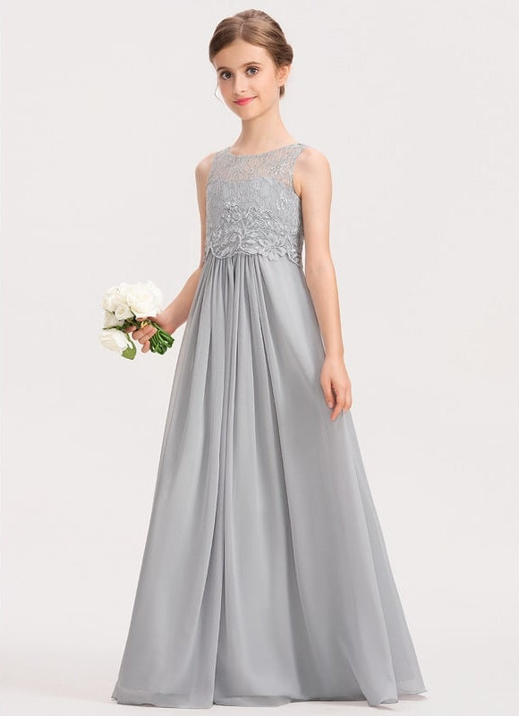 Robe Chic Gris Éthéré - gallery 1