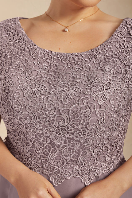 Robe Chic Mousseline Lavande - gallery 7
