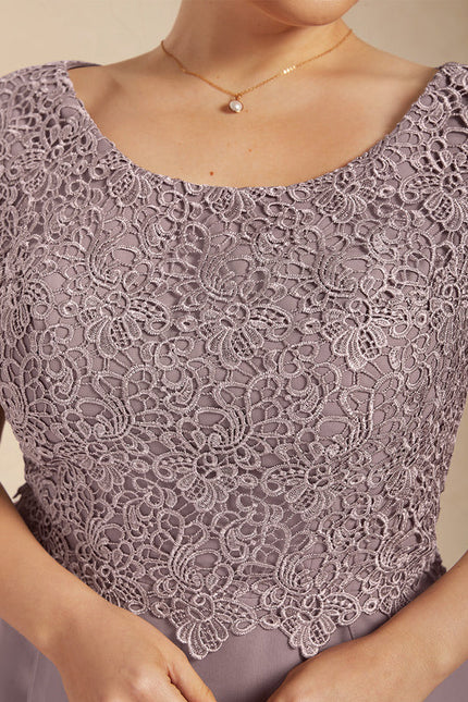 Robe Chic Mousseline Lavande - gallery 7