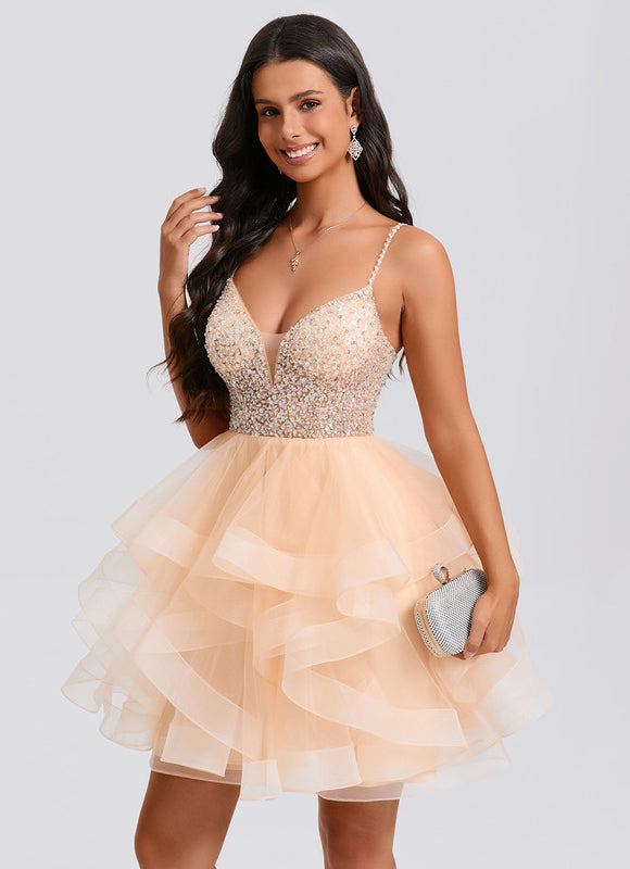 Robe Chic Tulle Pailletée - gallery 5