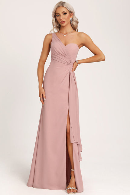Robe Chic Asymétrique Beige