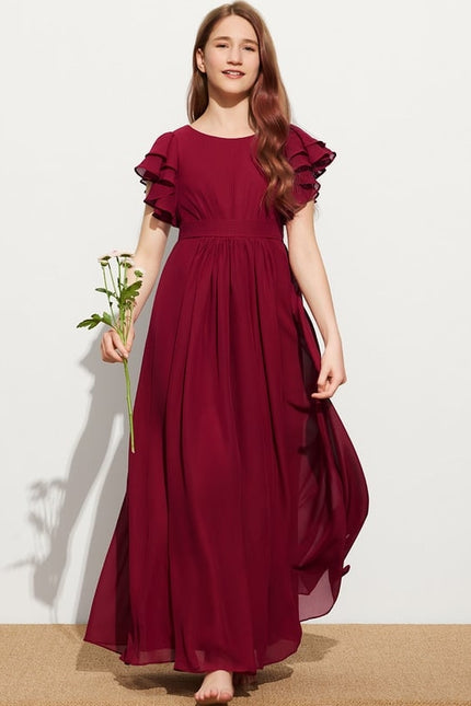 Robe Chic Mousseline Prune